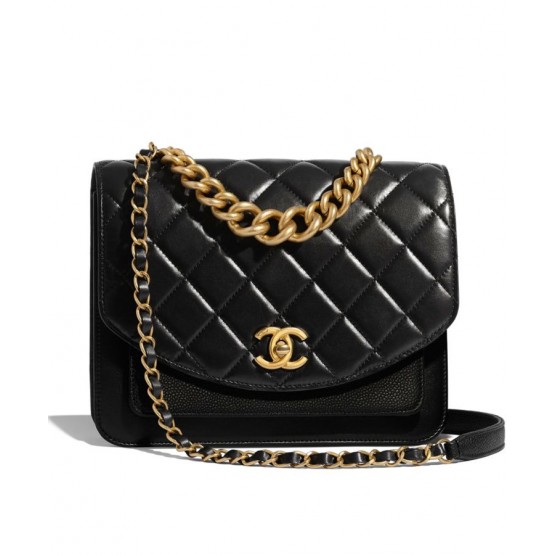 C-C Flap Bag AS0785 Black