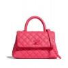 C-C Flap Bag with Top Handle Peachblow