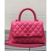 C-C Flap Bag with Top Handle Peachblow