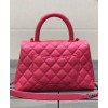 C-C Flap Bag with Top Handle Peachblow