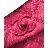 C-C Flap Bag with Top Handle Peachblow