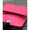 C-C Flap Bag with Top Handle Peachblow
