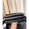 C-C Small Flap Bag with Top Handle AS0625 Black