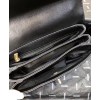 C-C Small Flap Bag with Top Handle AS0625 Black