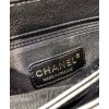 C-C Small Flap Bag with Top Handle AS0625 Black