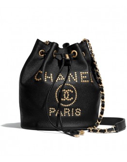 C-C Small Drawstring Bag AS1045 Black
