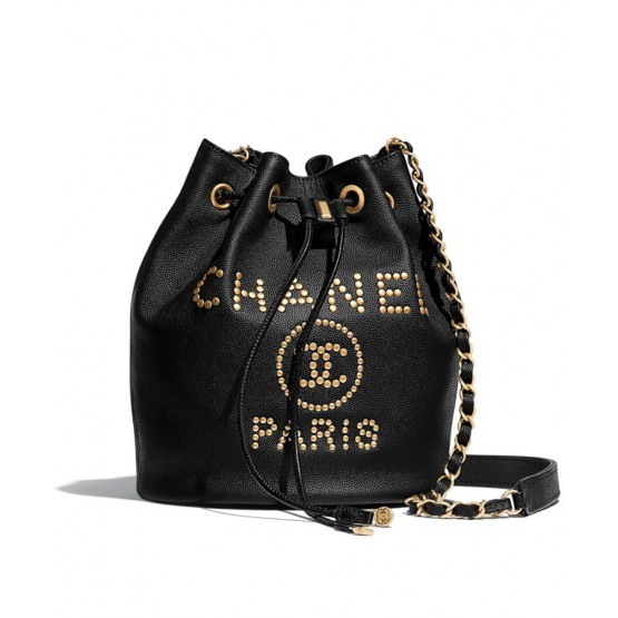 C-C Small Drawstring Bag AS1045 Black