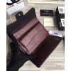 C-C Quilted Flap Wallet in Caviar A31506 Black