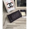 C-C Quilted Flap Wallet in Caviar A31506 Black