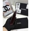 C-C Quilted Bi-fold Wallet in Lambskin Black