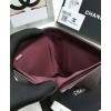 C-C Quilted Bi-fold Wallet in Lambskin Black