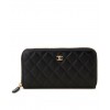 C-C Matrasse Around Zipper Long Wallet Black
