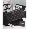 C-C Matrasse Around Zipper Long Wallet Black