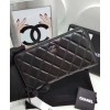 C-C Matrasse Around Zipper Long Wallet Black