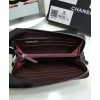 C-C Matrasse Around Zipper Long Wallet Black