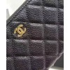 C-C Matrasse Around Zipper Long Wallet Black