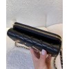 C-C Classic Flap Phone Holder With Chain AP2096S Black
