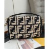 Fendi Raffia Baguette FF Bag 8BR600