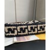 Fendi Raffia Baguette FF Bag 8BR600