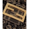 Fendi Baguette Jacquard Fabric Interlace Bag 8BR600 Coffee