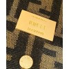 Fendi Baguette Jacquard Fabric Interlace Bag 8BR600 Coffee