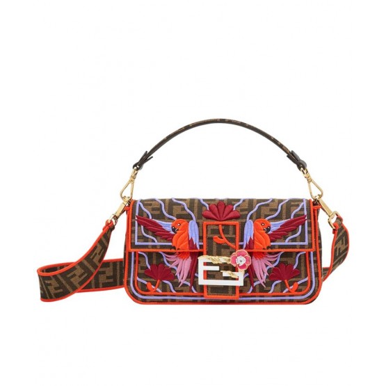 Fendi Baguette Bag 8BR600 Coffee