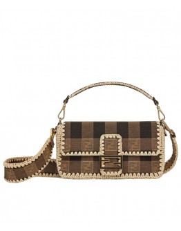 Fendi Baguette Bag 8BR600 Coffee