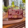 Fendi Beige Baguette  FF Canvas Bag