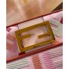 Fendi Beige Baguette  FF Canvas Bag