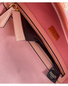Fendi Beige Baguette  FF Canvas Bag