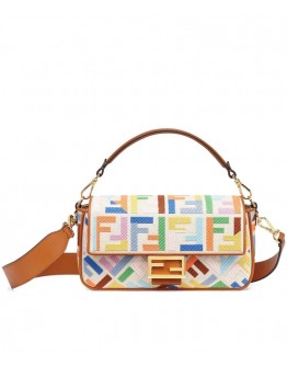 Fendi Baguette Bag 8BR600 Coffee
