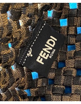 Fendi Mon Tresor Fabric Interlace Mini-bag 8BS010S Coffee