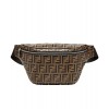 Fendi Shearling Logo Belt Bag 7VA434 Coffee