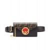 Fendi Multicolour leather belt bag 8BM005 Black