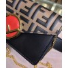 Fendi Multicolour leather belt bag 8BM005 Black