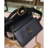 Fendi Multicolour leather belt bag 8BM005 Black