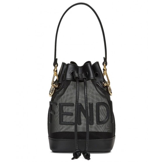 Fendi Leather And Mesh Mini-Bag 8BS010