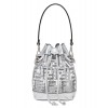 Fendi Mon Tresor Fendi Prints On PVC mini bag Silver