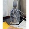 Fendi Mon Tresor Fendi Prints On PVC mini bag Silver