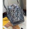 Fendi Mon Tresor Fendi Prints On PVC mini bag Silver