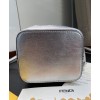 Fendi Mon Tresor Fendi Prints On PVC mini bag Silver