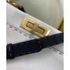 Fendi Peekaboo Iconic Medium Leather Bag White