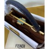 Fendi Peekaboo Iconic Medium Leather Bag White