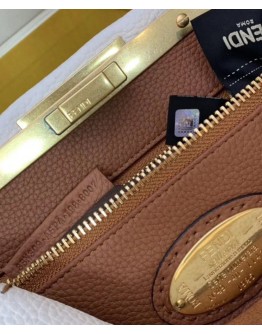 Fendi Peekaboo Iconic Medium Leather Bag White