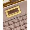 Fendi Peekaboo Iconic Mini Leather Interlace Bag 8BN244