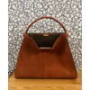Fendi Peekaboo X-lite Suede Bag 8BN304 Orange