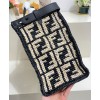 Fendi Peekaboo X-Tote FF Raffia Bag 8BH374 Black