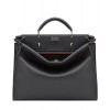 Fendi Peekaboo Fit Smooth black leather bag 7VA4069 Black