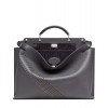 Fendi Peekaboo Iconic Essential Calf Leather Bag 7VA476 Black