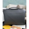 Fendi Peekaboo Iconic Essential Calf Leather Bag 7VA476 Black
